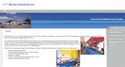Desktop Screenshot of maclanindustries.com
